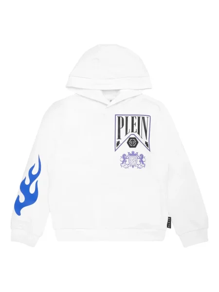 Bluza z kapturem dziecięca Philipp Plein biała