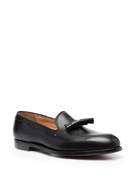 Iš natūralios odos loaferiai Crockett & Jones juoda