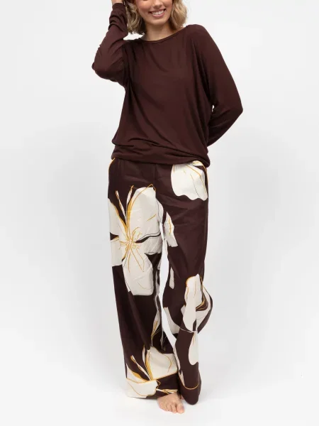 Пижама Cyberjammies из модала коричневая