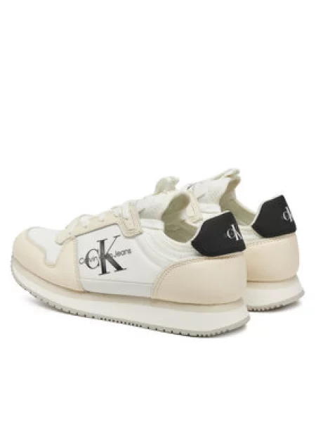 Calvin Klein Jeans Superge Runner Sock Laceup Ml Lth Kremna
