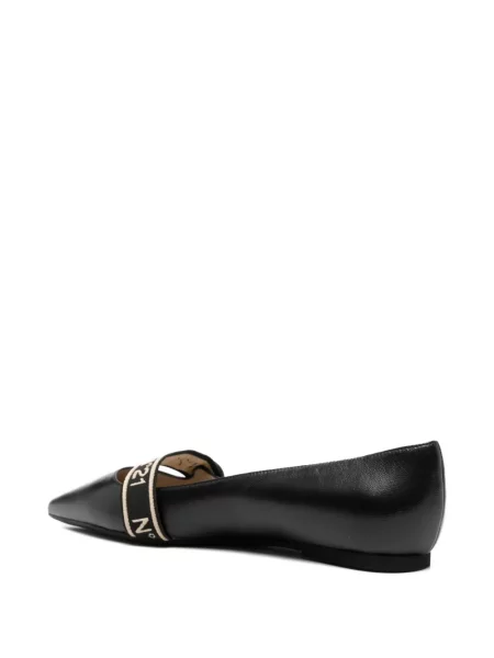 Pantofi cu toc N°21 fără toc cu bretele negru