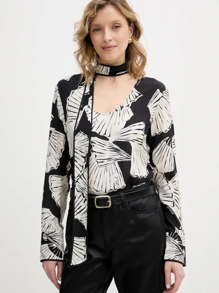 Karl Lagerfeld bluză negru