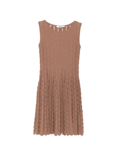 Rochie mini Antonino Valenti fără mâneci tricotate maro