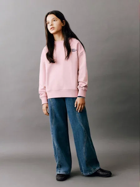 Bluza z nadrukiem Dzieci lata MANGO KIDS różowy