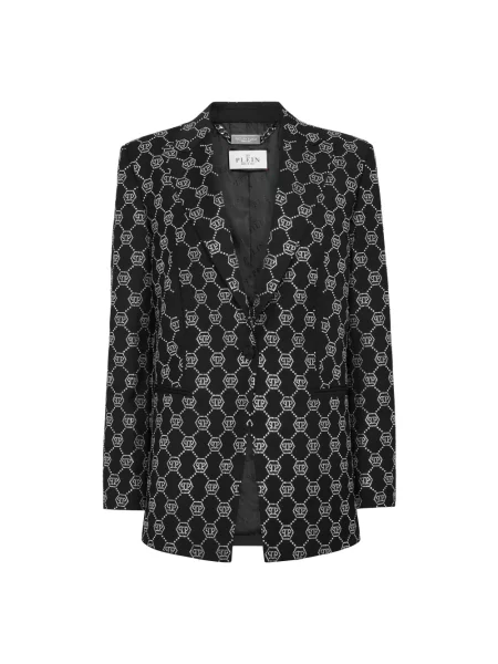 Marynarka Philipp Plein wełniana czarna