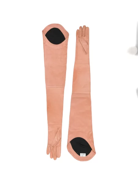 Mănuși Mm6 Maison Margiela din piele roz