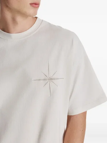 Tricou Irina Voinea cu broderie alb