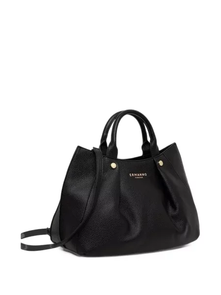 Shopper kabelka Ermanno Firenze s autogramem černá