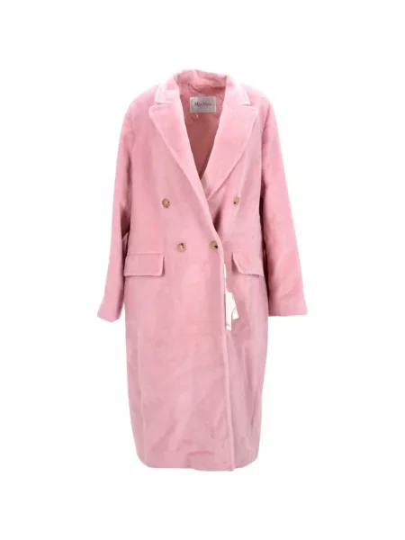 Palton Max Mara cu două rânduri de nasturi roz