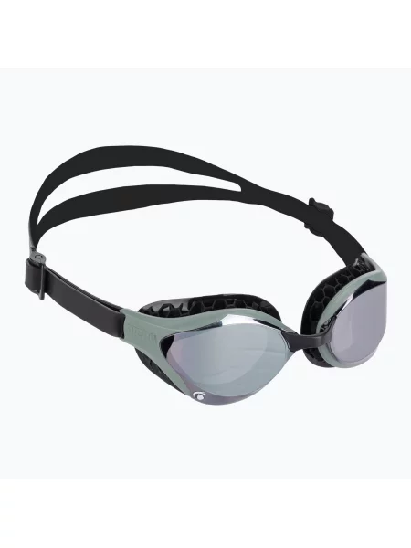 Okulary do pływania arena Air-Bold Swipe Mirror silver/dark olive zielone