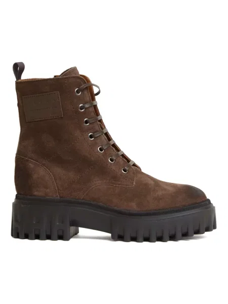 Buty do kostki Hogan skórzane brązowe