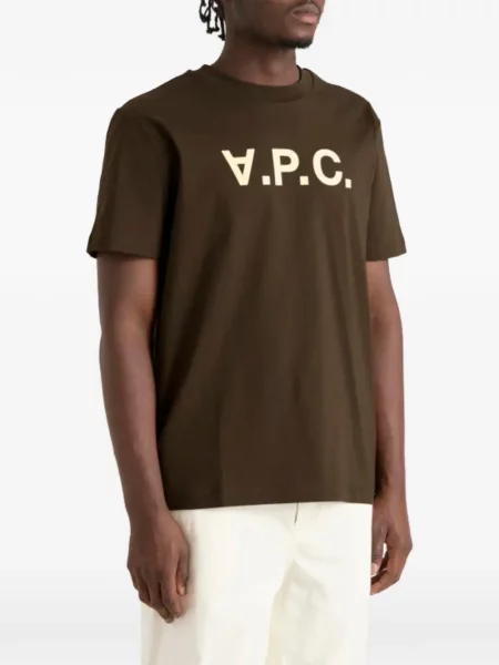 Tricou A.p.c. cu imagine maro