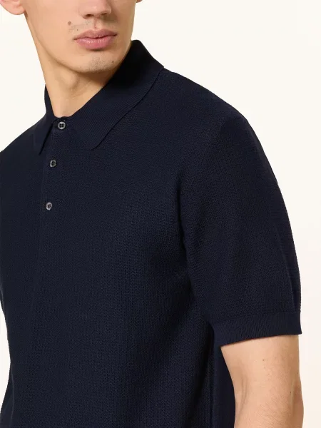 Corneliani Sweter Polo blau