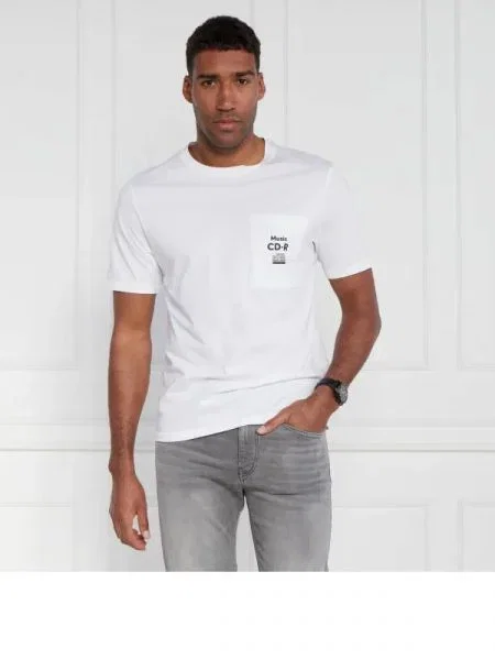 BOSS ORANGE Póló TeeVibes | Relaxed fit fehér
