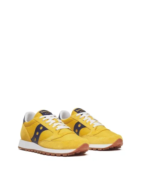 Замшевые кроссовки Saucony Jazz желтые