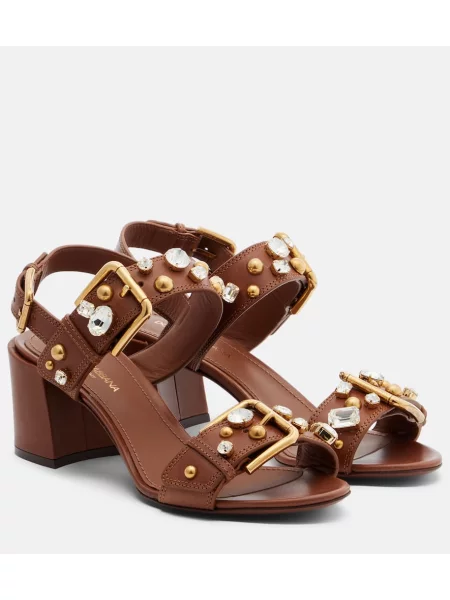 Sandale Dolce&gabbana din piele maro