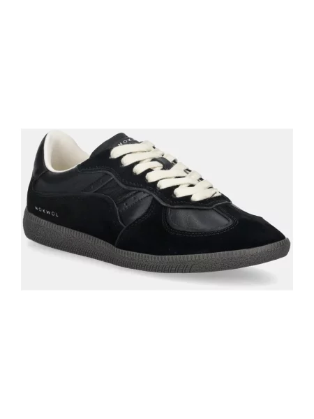 Sneakersy Nokwol skórzane czarne