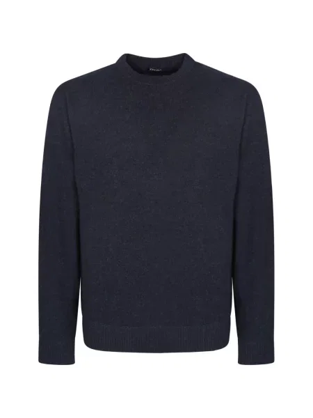Pulover Zegna cu decolteu rotund albastru