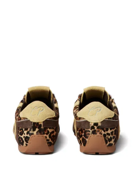 Top Claudie Pierlot s printom s leopard uzorkom s čipkom smeđa