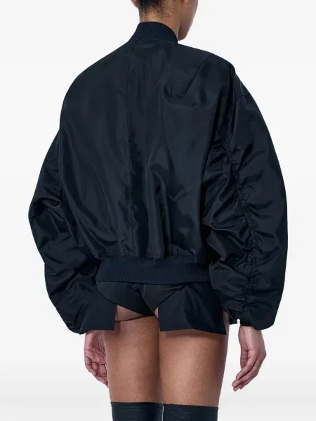 Geacă bomber Rick Owens cu volane negru