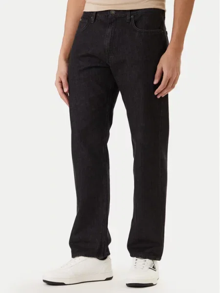 Guess Jeans Džinsai Straight Fit juoda