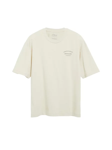 S.Oliver Tricou bej deschis negru
