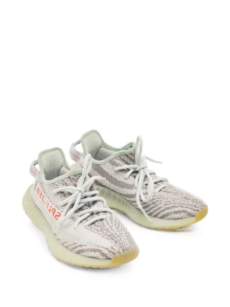 Маратонки Adidas Yeezy с връзки с дантела синьо
