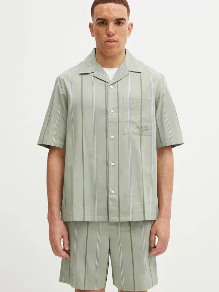 Košulja Maison Kitsuné Resort relaxed zelena