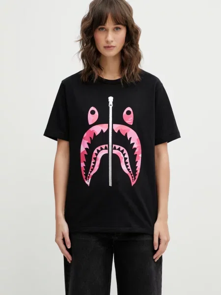 A Bathing Ape tricou din Camo Shark