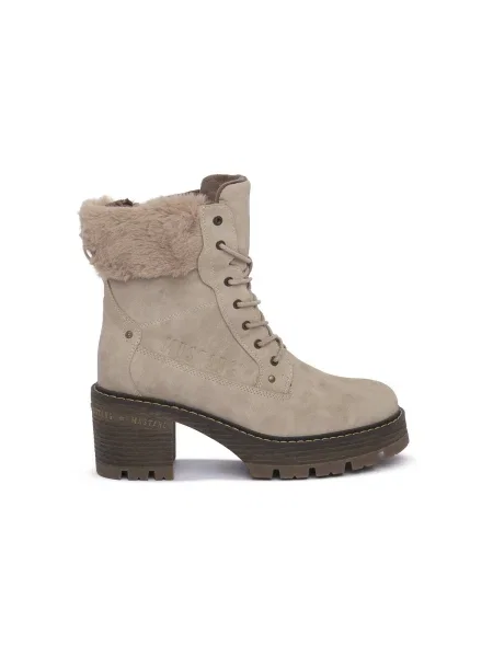 Pantofi Mustang bej