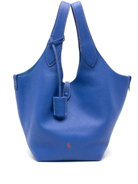 Kožni novčanik Polo Ralph Lauren plava