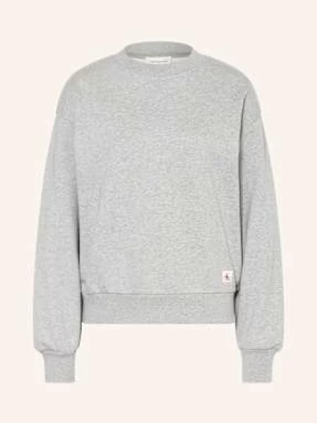 Calvin Klein Jeans Bluza Nierozpinana grau szara