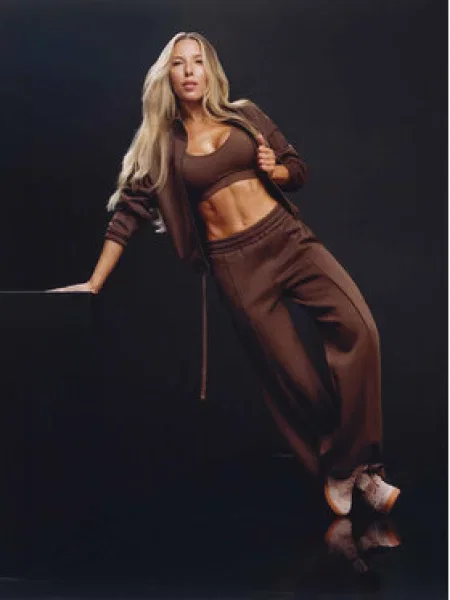 Reebok Špotni nedrček Reebok X Ewa Chodakowska Emma rjava