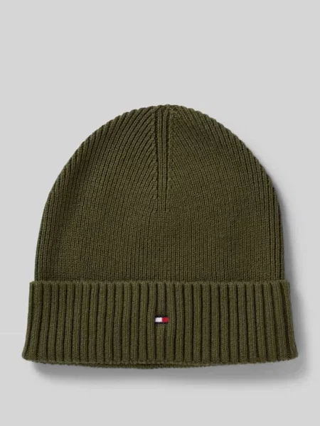 Czapka Tommy Hilfiger wełniana zielona