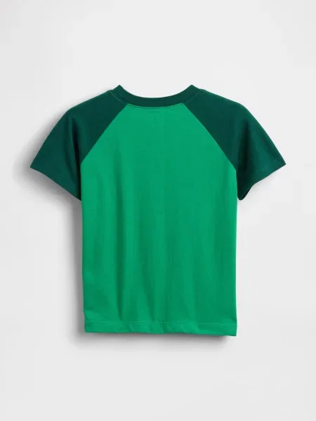 Tricou copii Gap verde