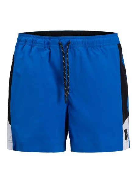 JACK & JONES Maudymosi trumpikės JPSTMAUI kobalto / juoda / balkšva mėlyna
