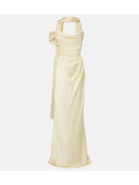 Rochie Vivienne Westwood din satin galben