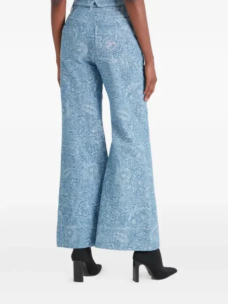 Blugi Temperley London cu model floral albastru
