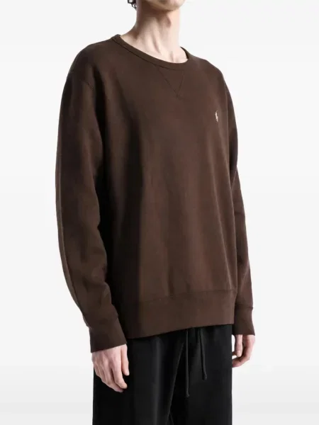 Matlasat vestă Polo Ralph Lauren cu broderie maro