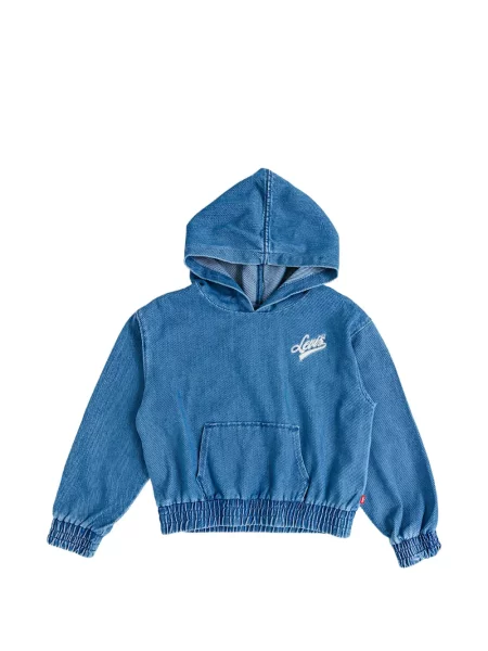 Bluza z kapturem dziecięca Levi's niebieska