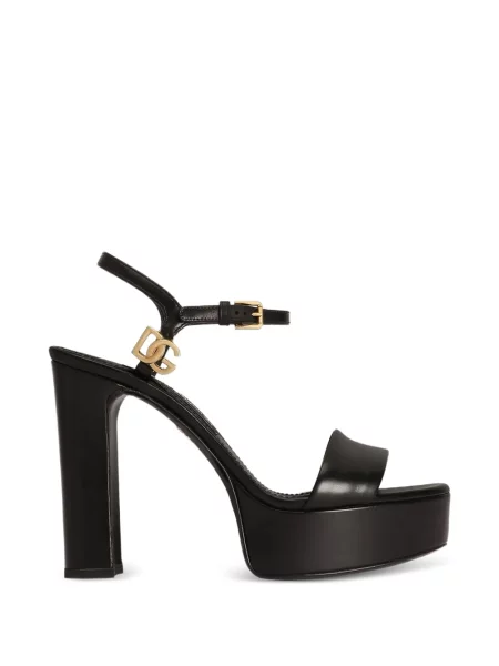 Sandale Dolce & Gabbana cu platformă negru