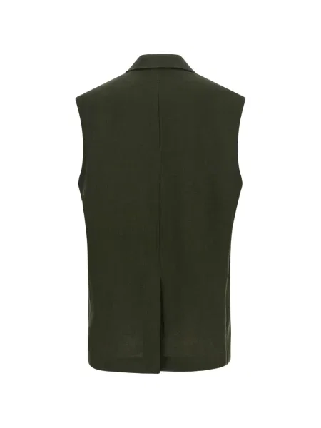 Vestă Max Mara cu două rânduri de nasturi verde