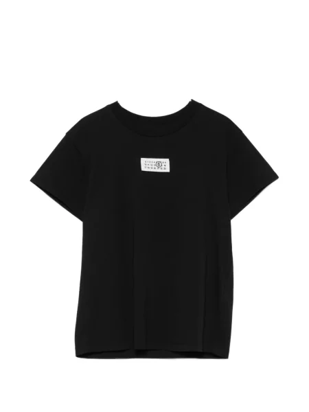 Tricou Mm6 Maison Margiela cu autograf negru