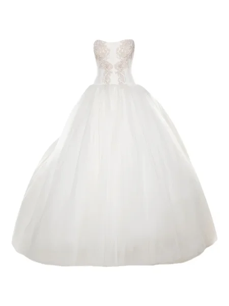 Rochie Vera Wang cu broderie din tul alb