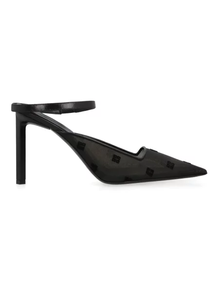 Czółenka Givenchy z otwartym noskiem czarna