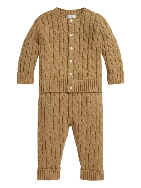 Spodnie dziecięce Polo Ralph Lauren brązowe
