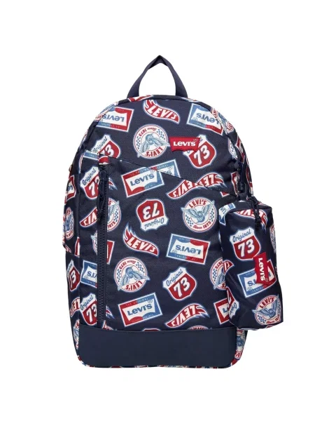 Levi's Kids Batoh LEVI'S kids EXPLORE PACK W/ PENCIL CASE ZAINO' modrá