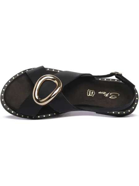 Pantofi S.piero din piele negru