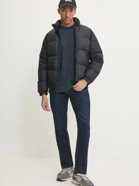Μπουφάν Hollister Co. μαύρο