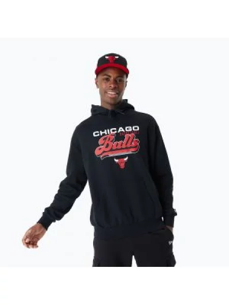 Bluza New Era NBA Graphic OS Hoody Chicago Bulls black czarna